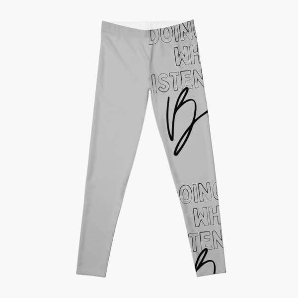 Now Playing: BEYONCE in Black Typography Print Leggings RB1807 product Offical beyonce Merch