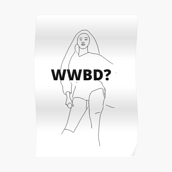 What would Beyonce do? Poster RB1807 product Offical beyonce Merch