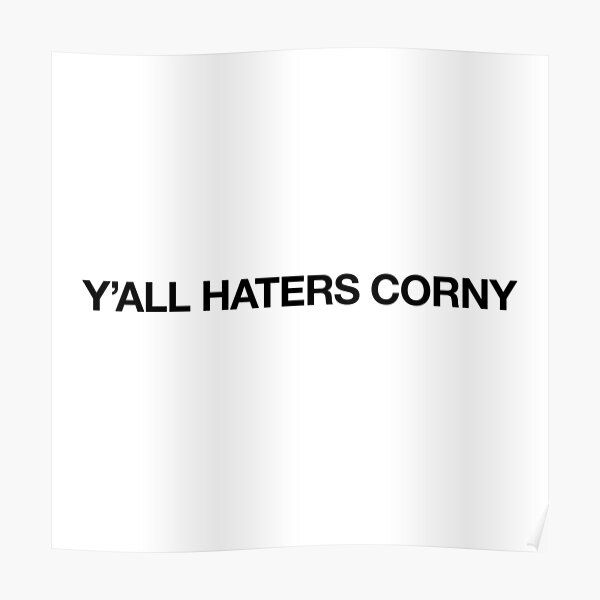 Beyonce Formation - Y'all Haters Corny (Black on Light) Poster RB1807 product Offical beyonce Merch