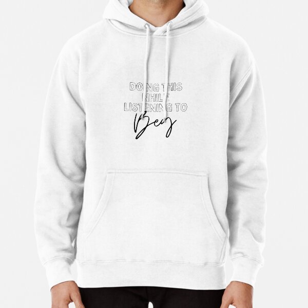 Now Playing: BEYONCE in Black Typography Print Pullover Hoodie RB1807 product Offical beyonce Merch