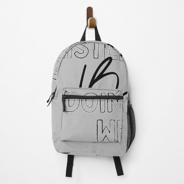Now Playing: BEYONCE in Black Typography Print Backpack RB1807 product Offical beyonce Merch