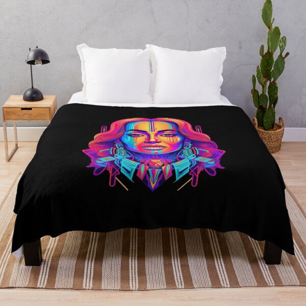 Cyberpunk Beyonce Throw Blanket RB1807 product Offical beyonce Merch