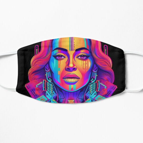 Cyberpunk Beyonce Flat Mask RB1807 product Offical beyonce Merch